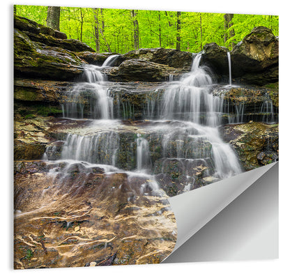 Mossy Ledge Waterfall Wall Art