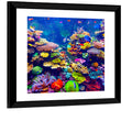 Tropical Coral Reef Aquarium Wall Art