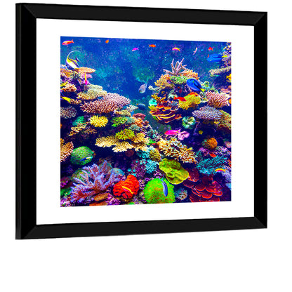 Tropical Coral Reef Aquarium Wall Art