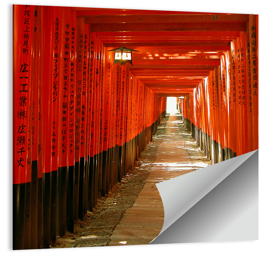 Fushimi Inari Torii Tunnel Wall Art
