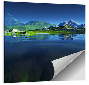 Mountain Lake Reflection Wall Art