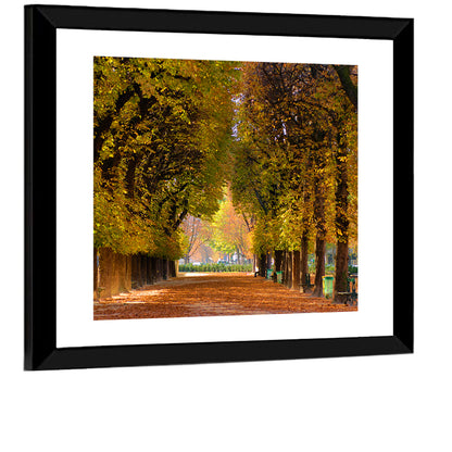 Golden Hour Autumn Path Wall Art