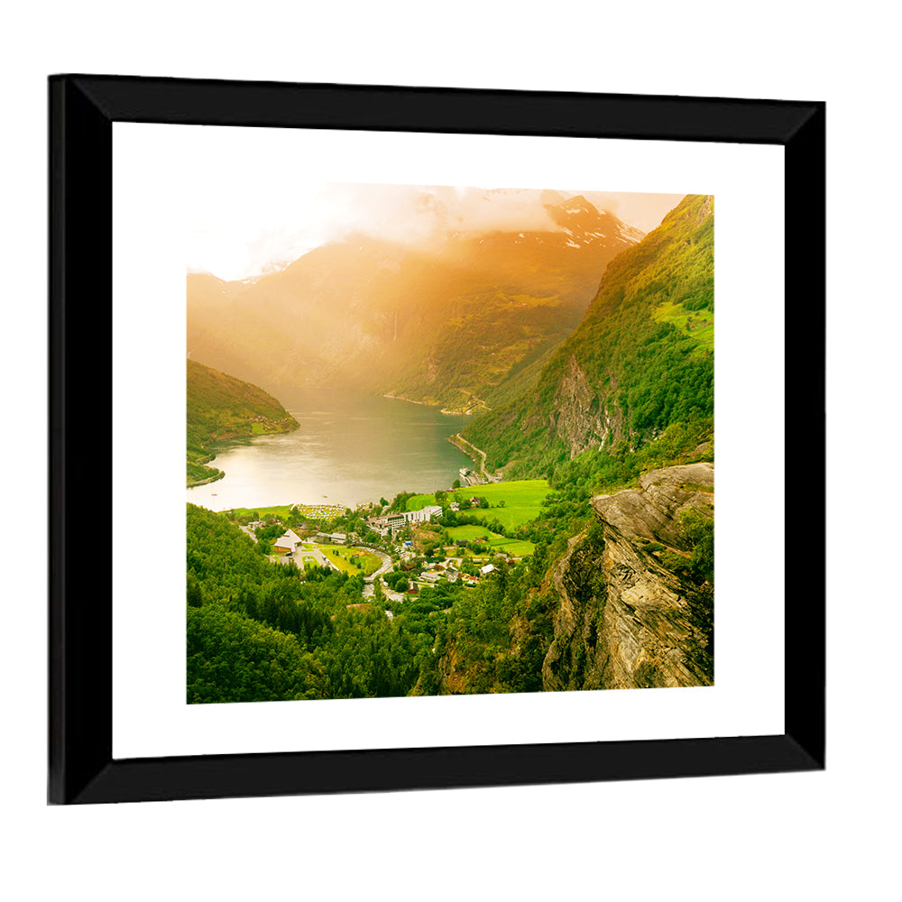 Geirangerfjord Golden Hour Wall Art