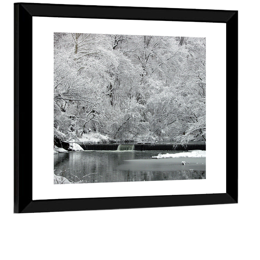 Fairmount Park Winter Spillway Wall Art
