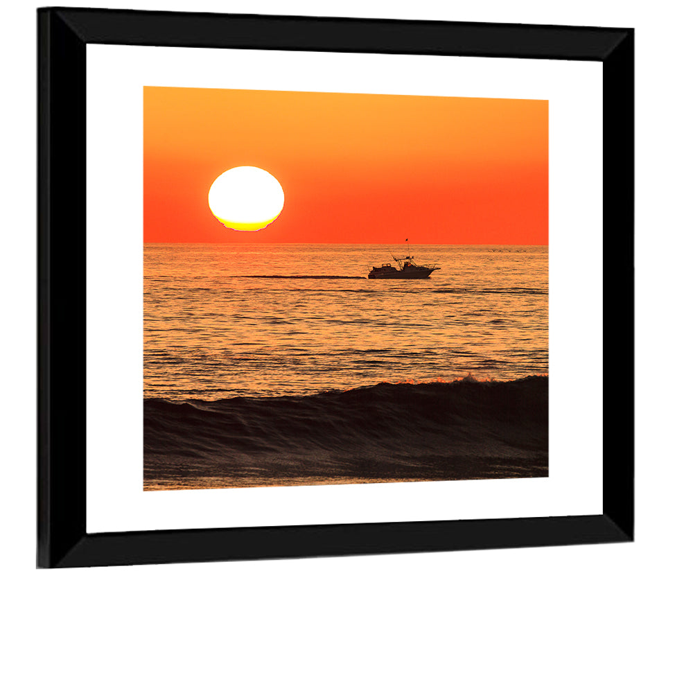 Oceanside Beach California Sunset Wall Art