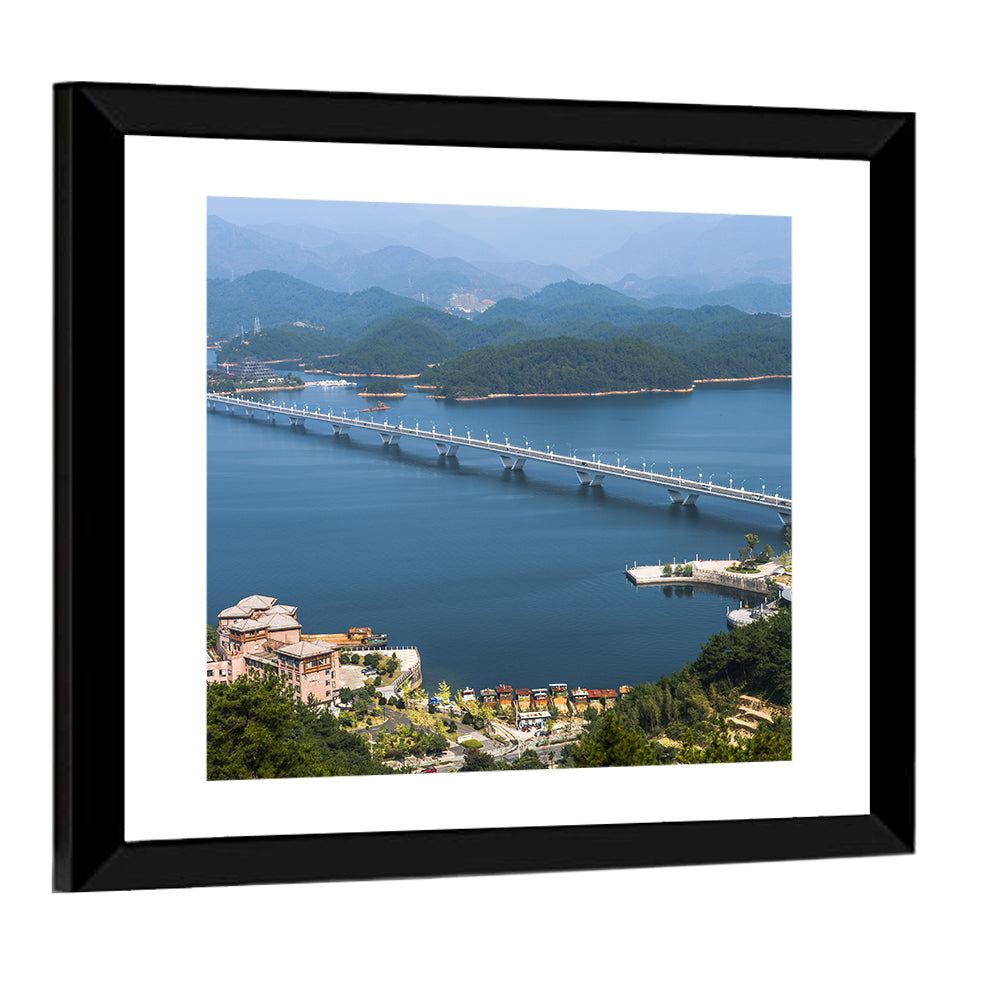 Qiandao Lake Bridge View Wall Art