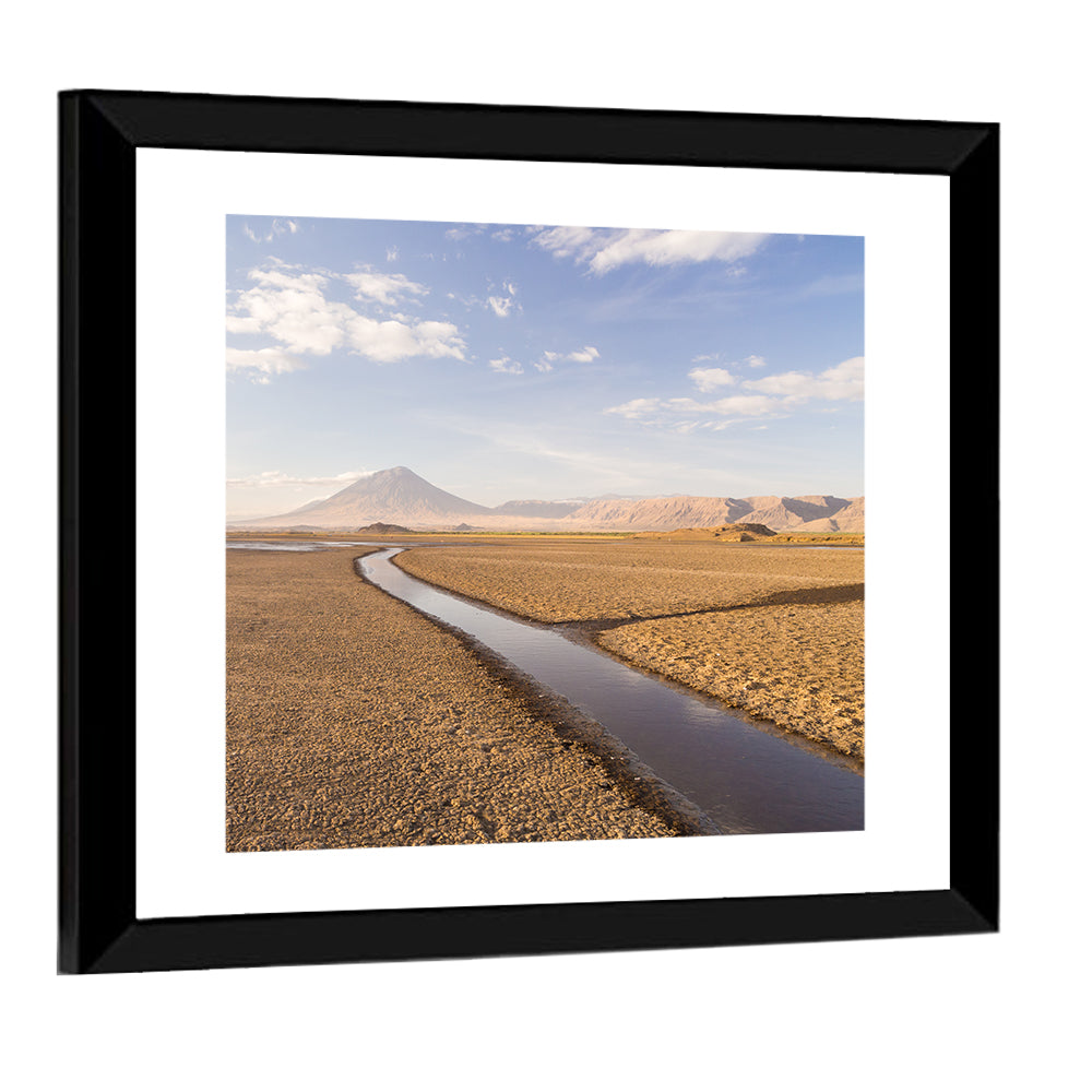 Lake Natron with Ol Doinyo Lengai Wall Art