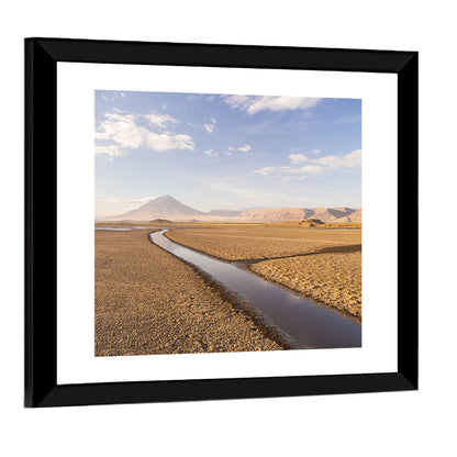 Lake Natron with Ol Doinyo Lengai Wall Art