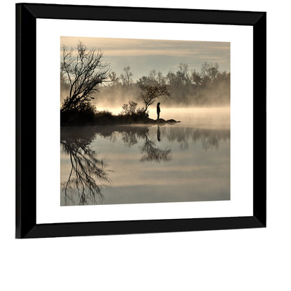 Centennial Lake Mist Wall Art