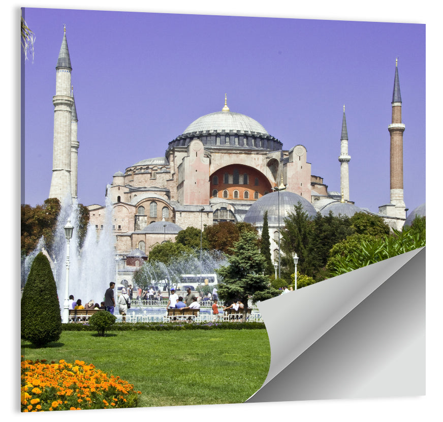 Hagia Sophia Fountain Gardens Istanbul Wall Art