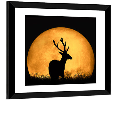 Deer & Moon Wall Art