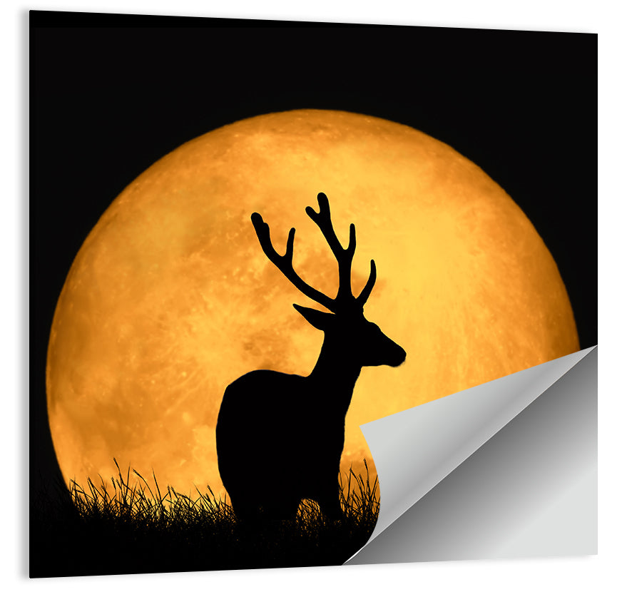 Deer & Moon Wall Art