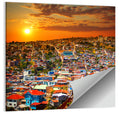 Valparaíso Hills Sunset Wall Art