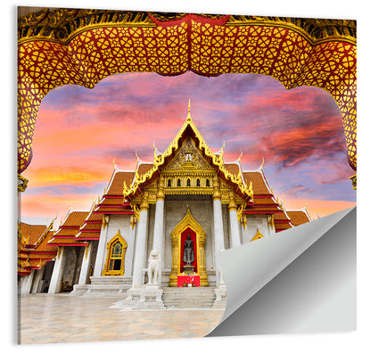 Marble Temple at Sunset Wall Art