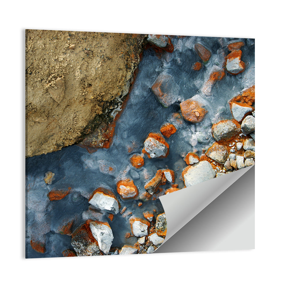 Milky Blue Geothermal Creek Wall Art