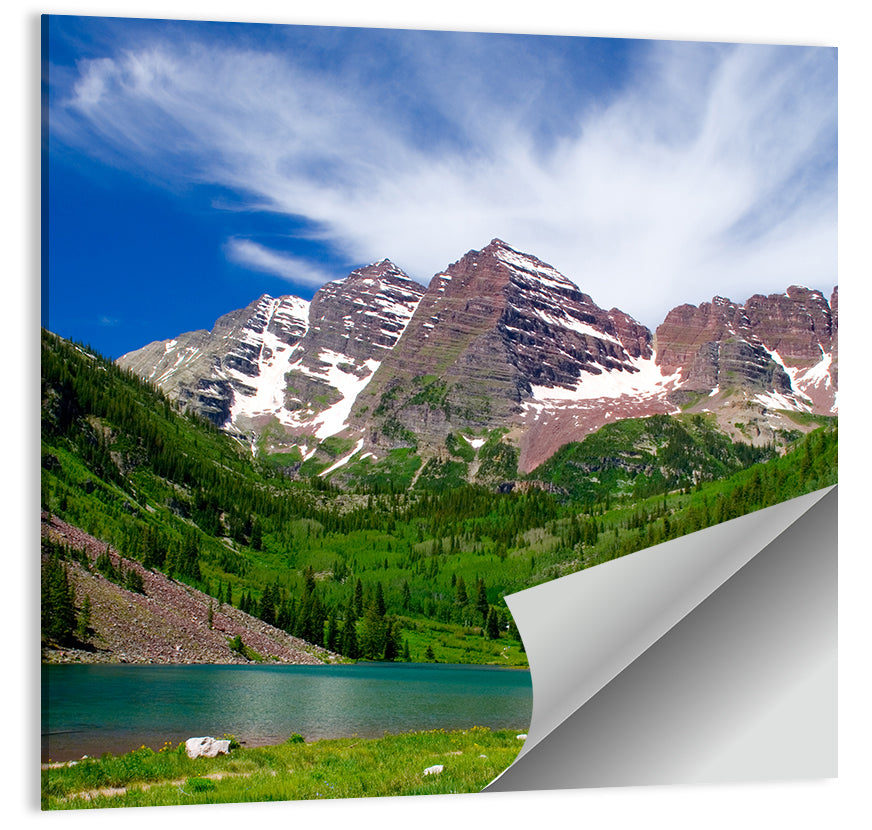 Maroon Bells Reflections at Maroon Lake Wall Art