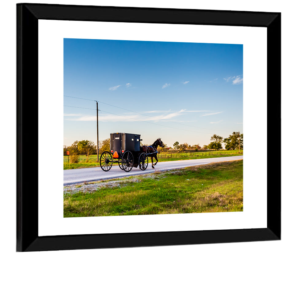 Amish Horse and Buggy, Oklahoma Wall Art
