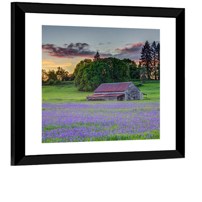 Willamette Valley Barn at Sunset Wall Art