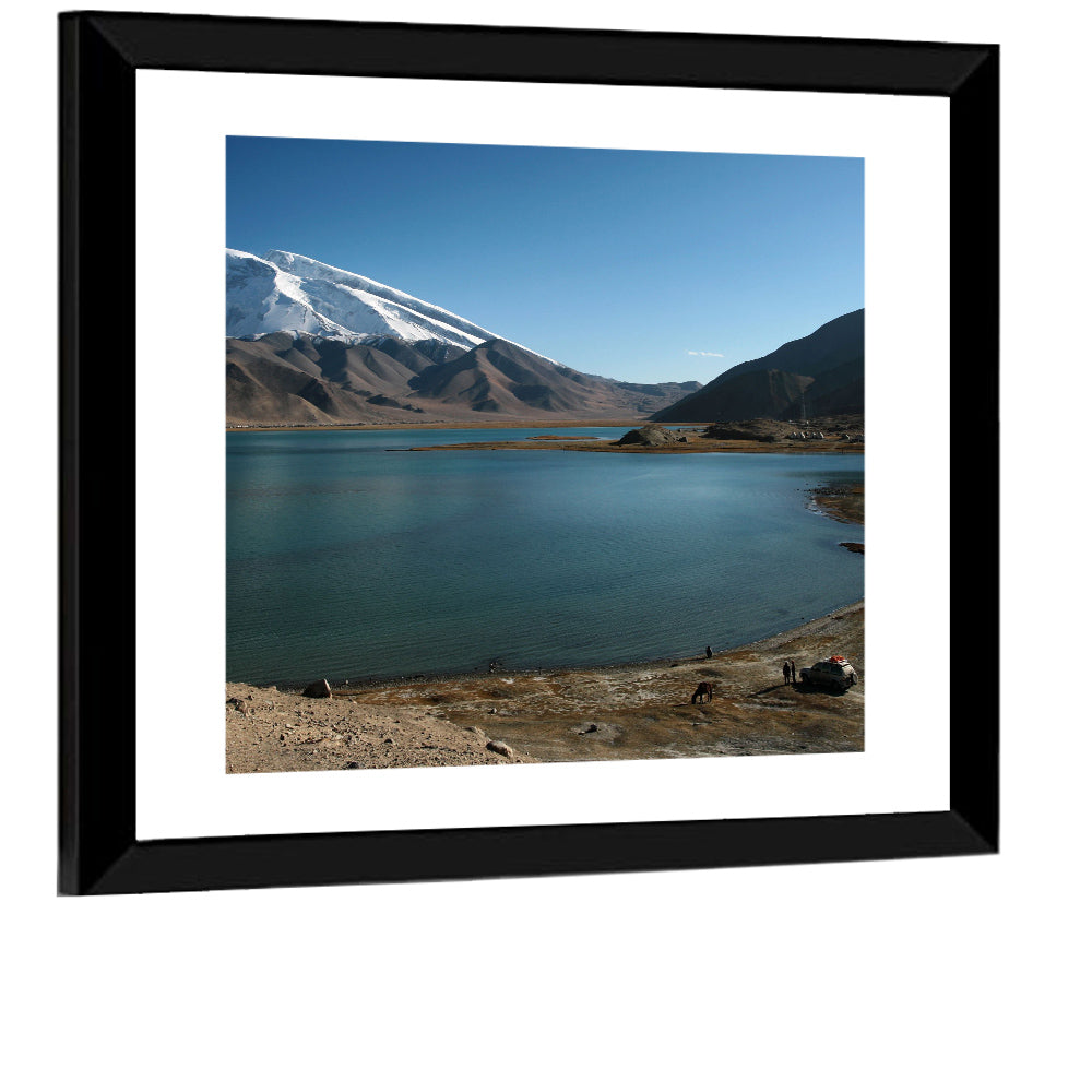 Muztahgata And Kara Kul Lake Wall Art