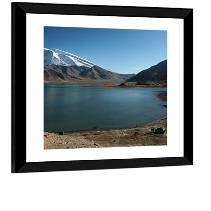 Muztahgata And Kara Kul Lake Wall Art