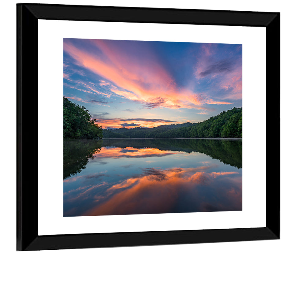 Appalachian Lake Sunset Wall Art