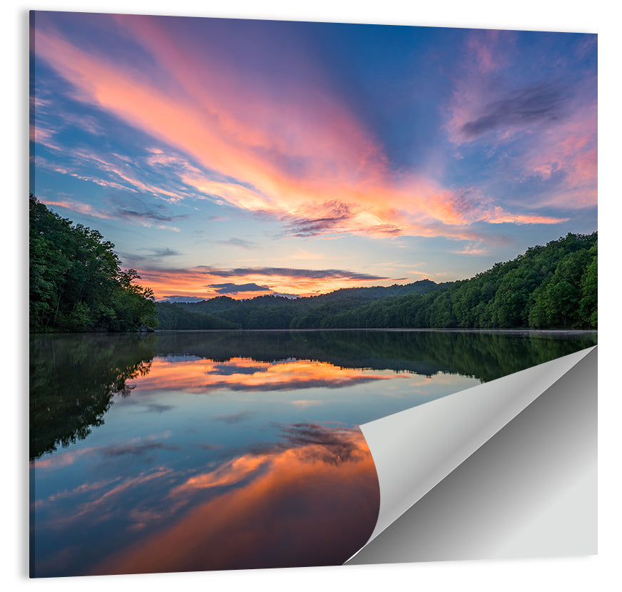 Appalachian Lake Sunset Wall Art