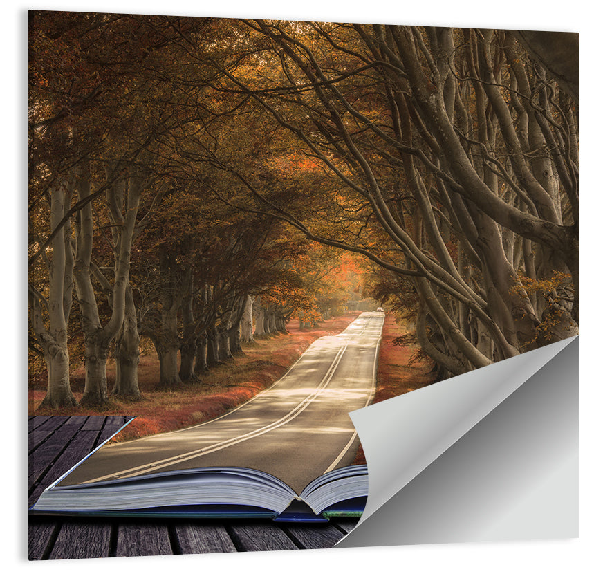 Surreal Book Pathway Wall Art