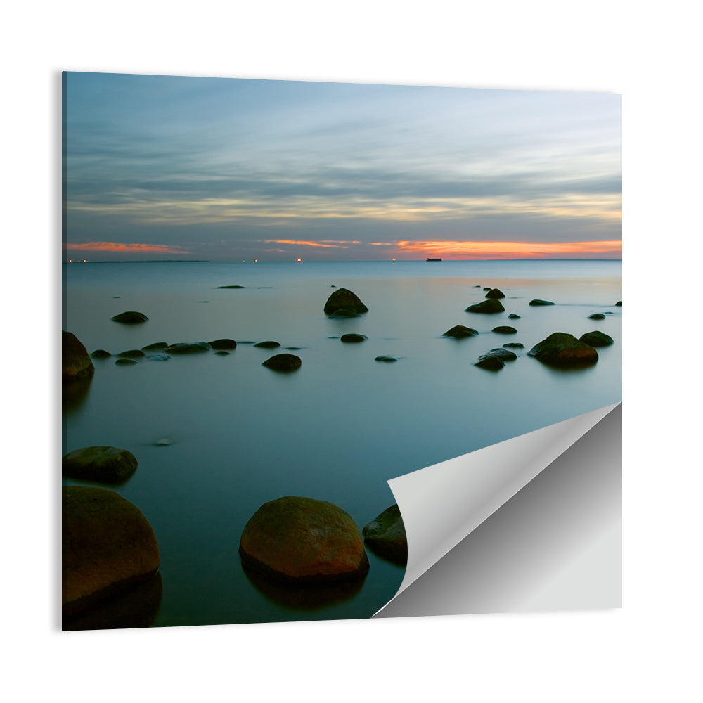 Baltic Sea at Twilight Wall Art