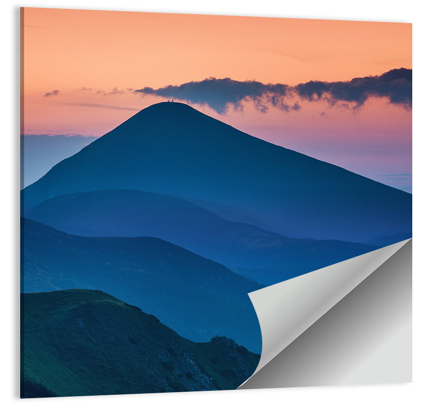 Twilight Mountain Range Wall Art