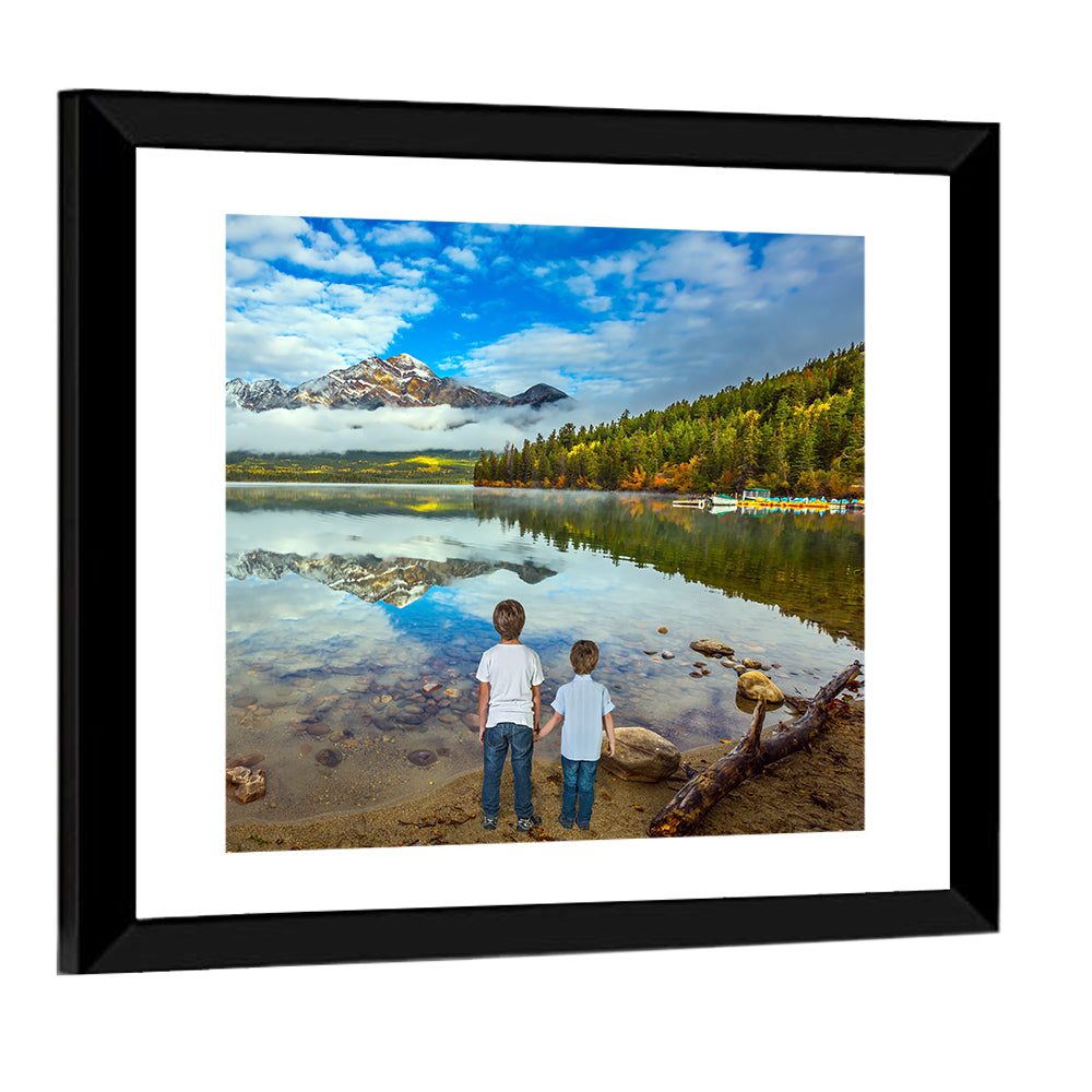Pyramid Lake Reflection Wall Art