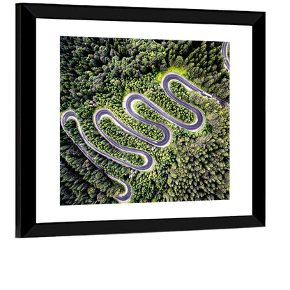 Serpentine Mountain Road Wall Art