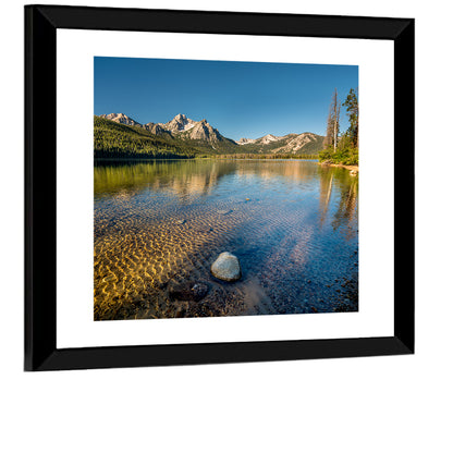 Morning Light at Stanley Lake Wall Art