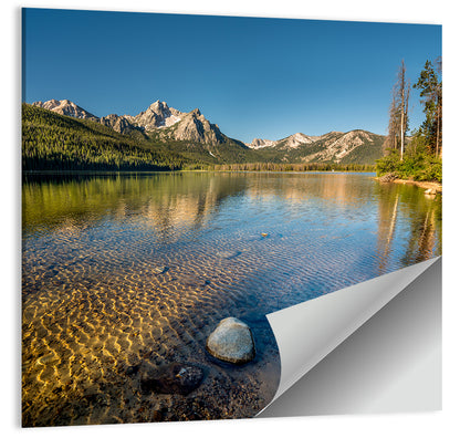 Morning Light at Stanley Lake Wall Art