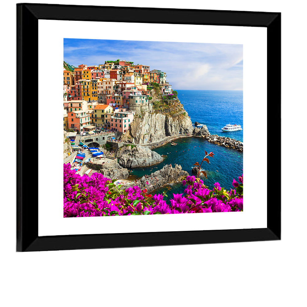 Manarola Cliffside Village Wall Art