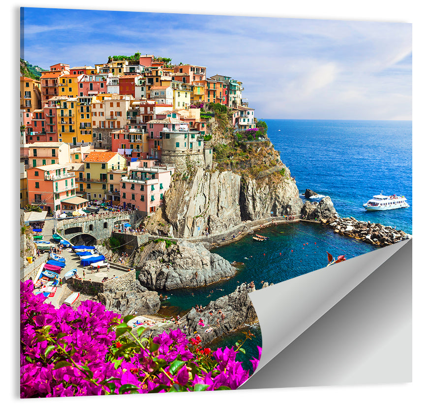 Manarola Cliffside Village Wall Art