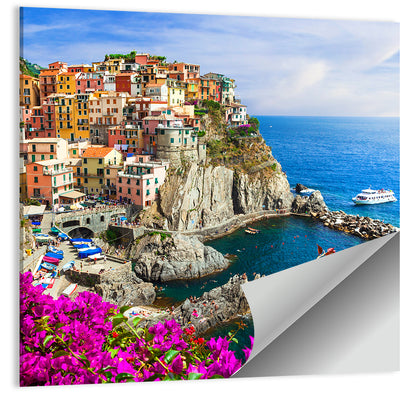 Manarola Cliffside Village Wall Art