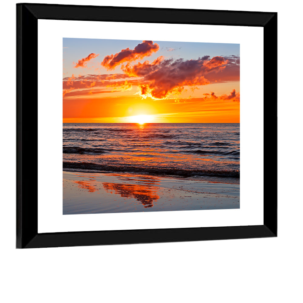 Sunset Over the Baltic Wall Art