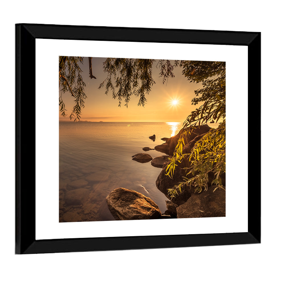 Simcoe Lake Golden Hour Wall Art
