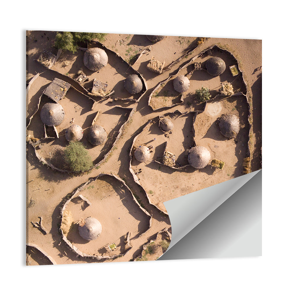 Village In Chad Wall Art