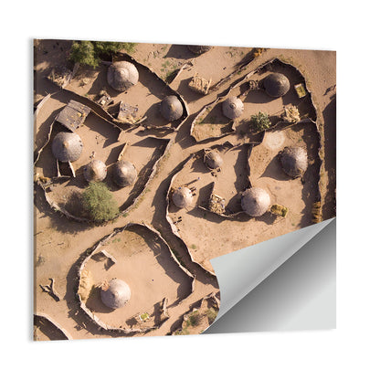 Village In Chad Wall Art
