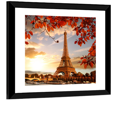 Eiffel Tower at Golden Hour Wall Art