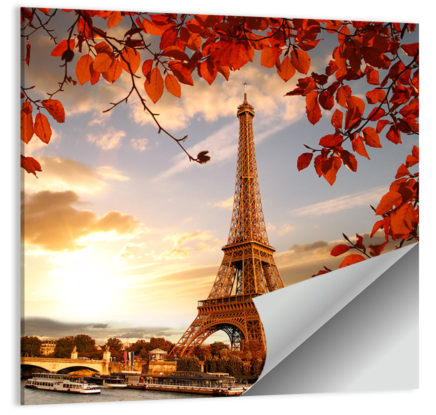 Eiffel Tower at Golden Hour Wall Art