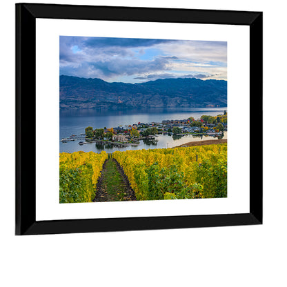 Okanagan Lake Vineyard, Kelowna Wall Art