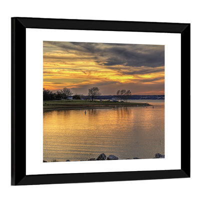 Lake Whitney Sunset Wall Art