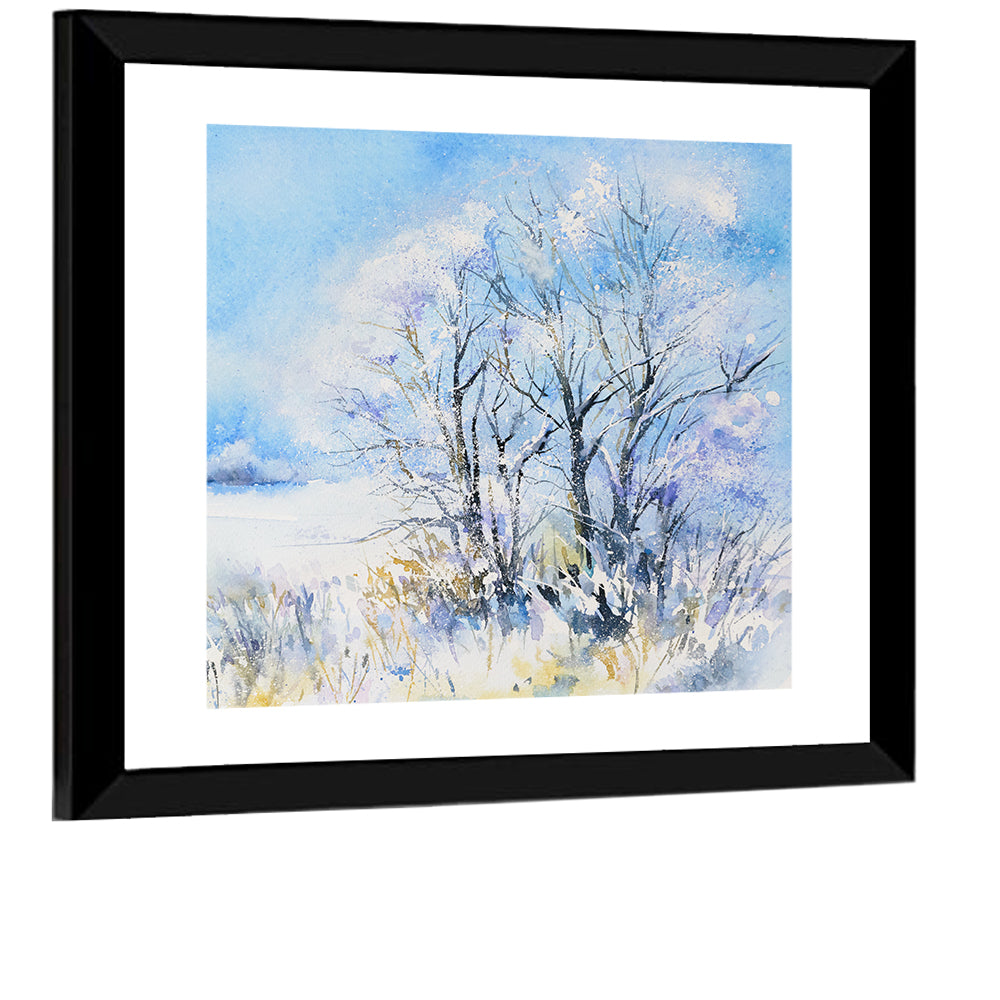 Watercolor Winter Concept Wall Art