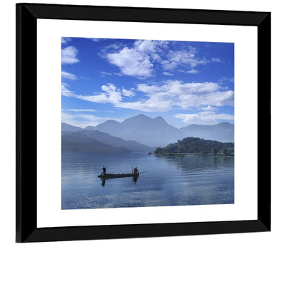 Sun Moon Lake Morning Mist Wall Art