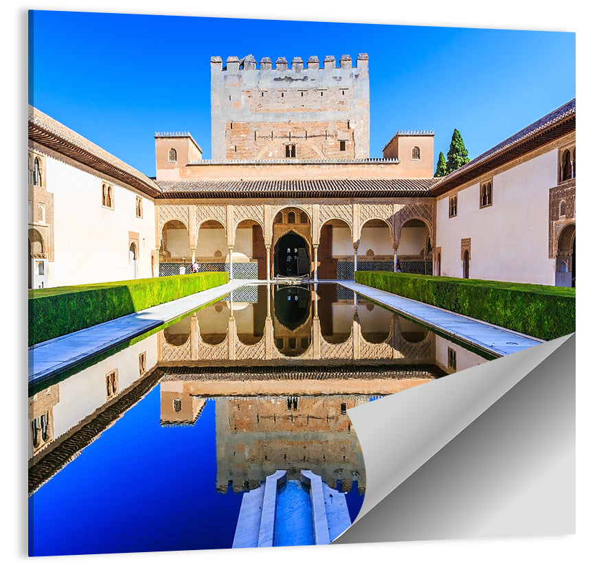 Court of the Myrtles, Alhambra Granada Wall Art