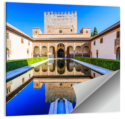 Court of the Myrtles, Alhambra Granada Wall Art