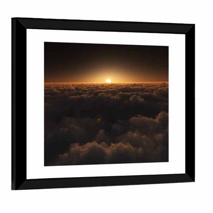 Sunset Over Cloud Sea Wall Art