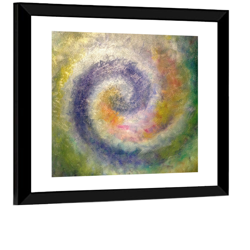 Spiral Golden Ratio Wall Art, framed print, square